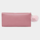 Women's Pink Polyurethane Hand Pouch, , small image number null