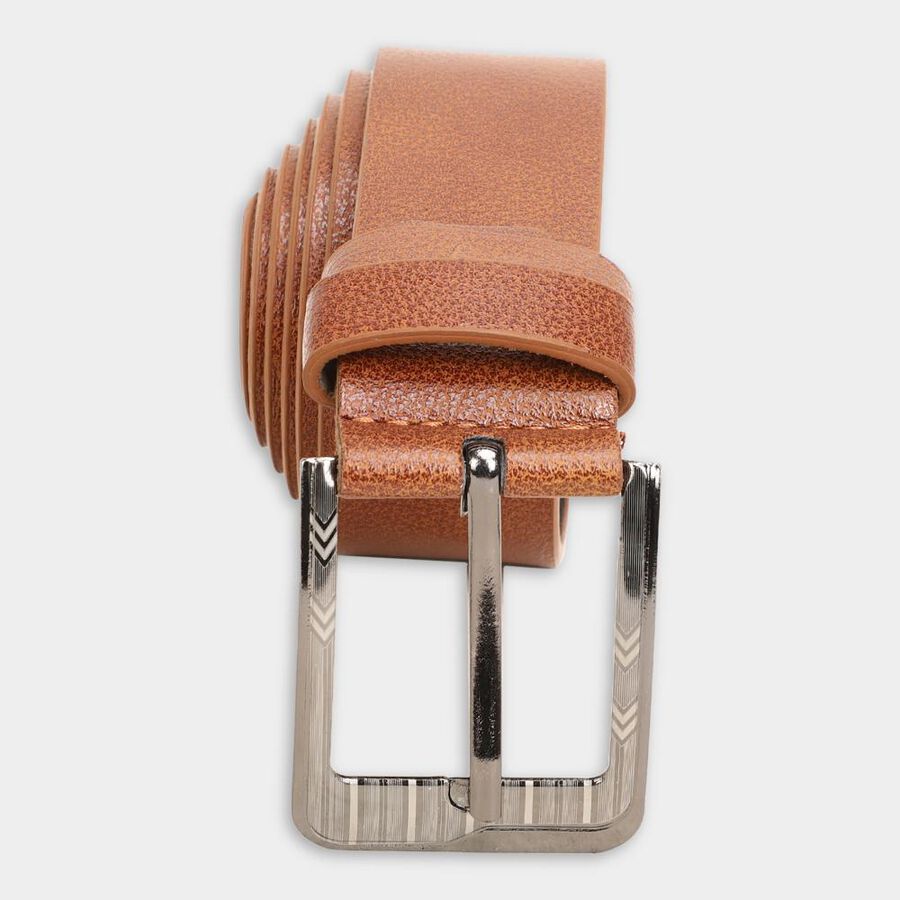 Men's Tan Polyurethane Formal Belt, , large image number null