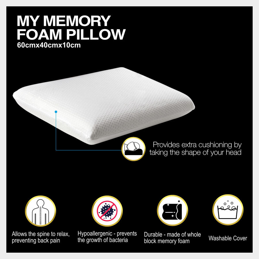 Memory Foam Memory Pillow, , large image number null