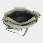 Women's Green Polyurethane Handbag, , small image number null