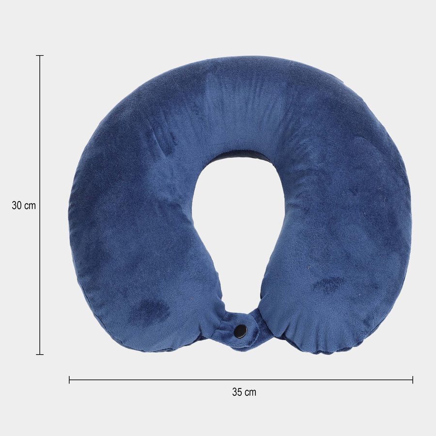 Navy Blue Memory Foam Neck Pillow, , large image number null