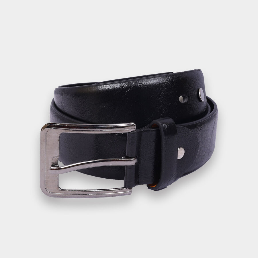 Men's Polyurethane Casual Belt, Size 32, Smooth/Plain, , large image number null