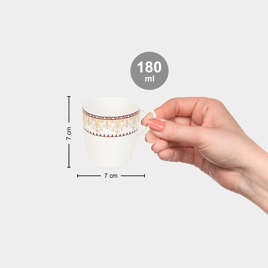 180 ml Bone China Mug Set of 6, , large image number null