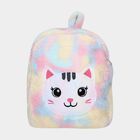 Kid's Cute Furry Cat Face Pluesh Backpack , , small