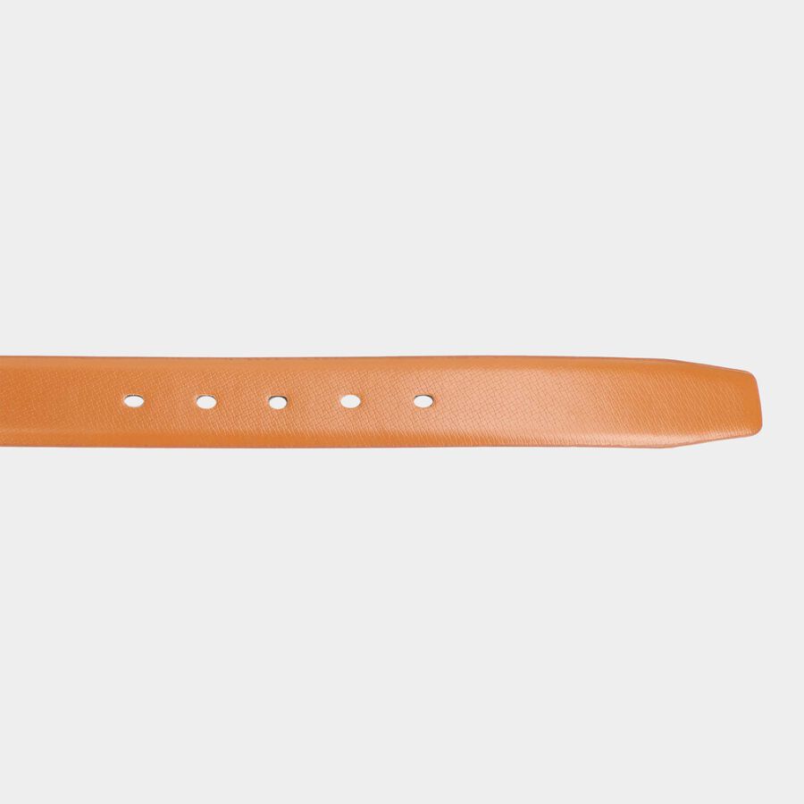 Men's Tan Polyurethane Formal Belt, , large image number null