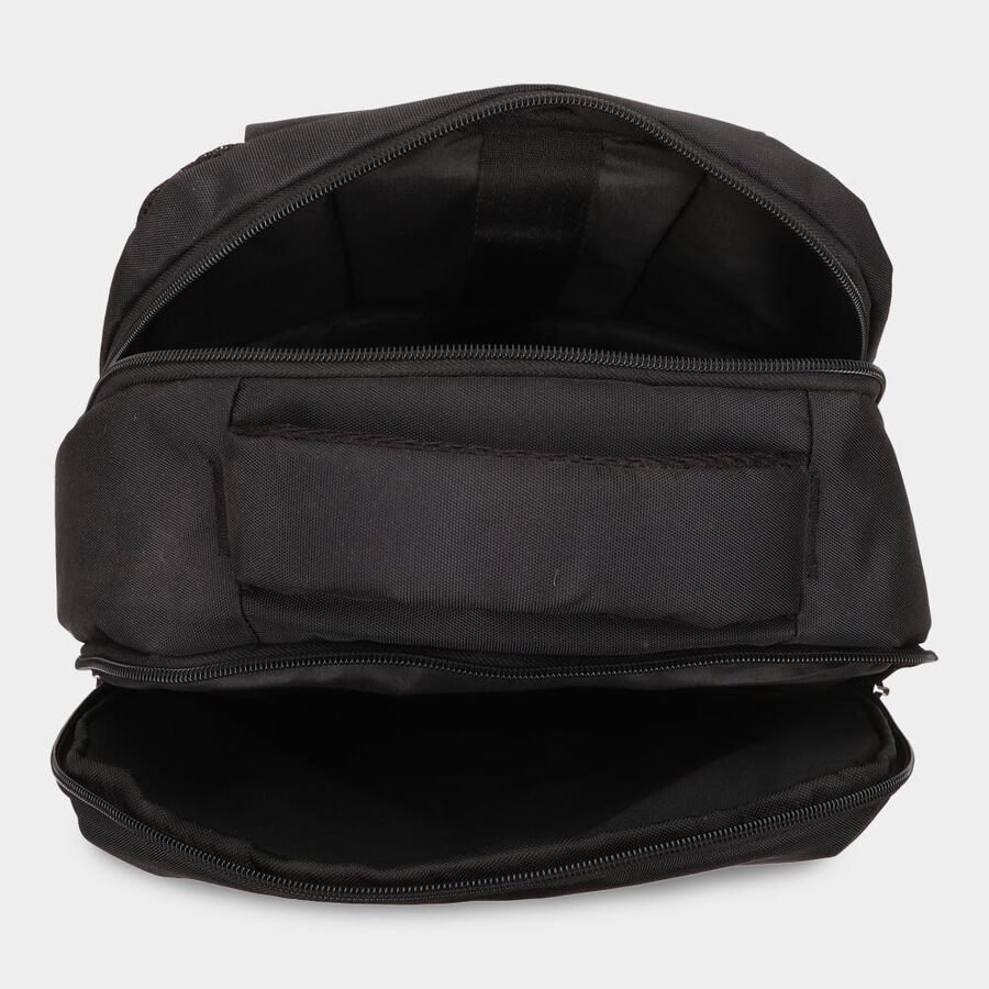 Black Backpack with Laptop Sleeve, 27 L(Approx), , large image number null