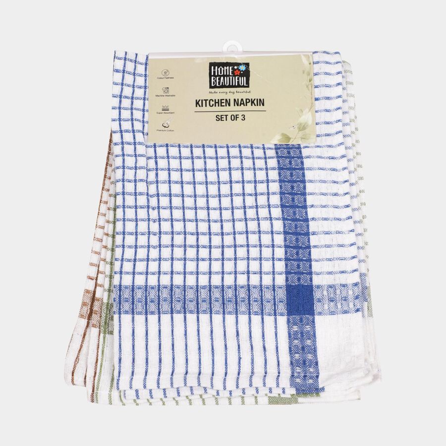 Cotton Kitchen Napkin Set of 3, , large image number null