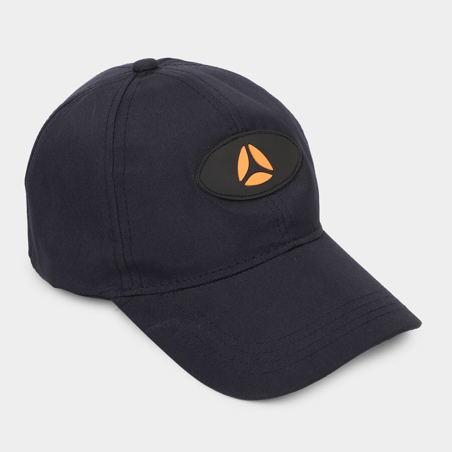 Men's Navy Blue Fabric Cap, , large image number null