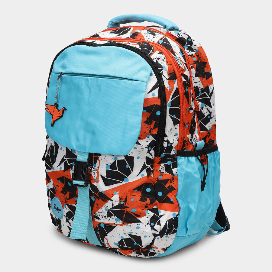 Blue Fabric Backpack, , large