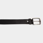 Men's Black Leather Casual Belt, , small image number null