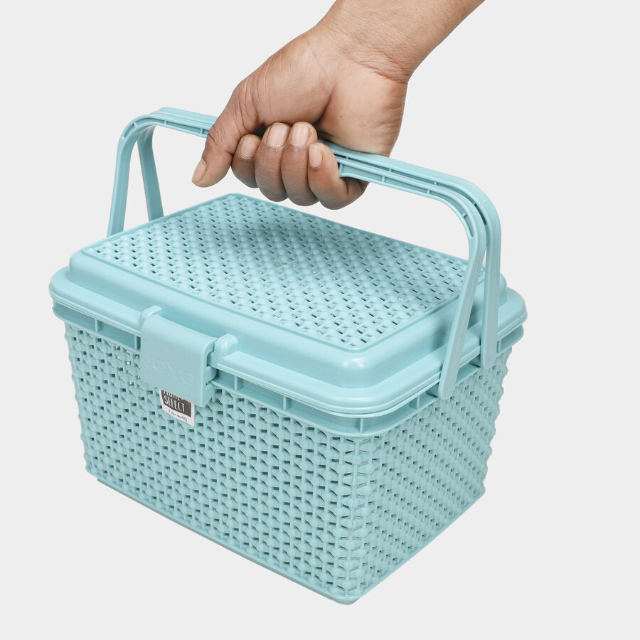 Plastic Basket with Handle, , large image number null