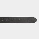 Men's Black Leather Casual Belt, , small image number null