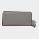 Women's Grey Polyurethane Hand Pouch, , small image number null