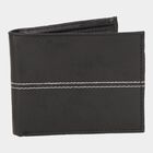 Men's Black Polyurethane Wallet, , small