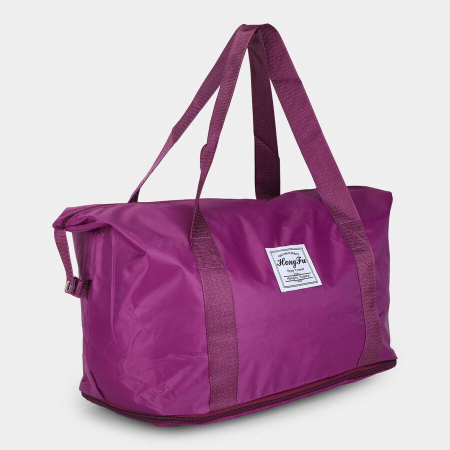 Purple Fabric-Polyester Shopping Bag, , large
