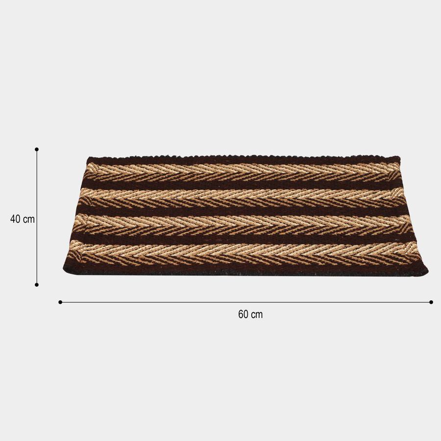 Brown Polyester Cotton Door Mat, , large image number null