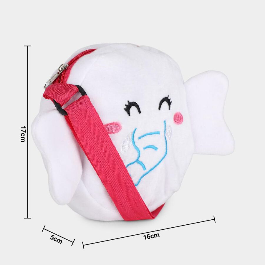 Elephant Sling Bag Kid's Pink Nylon/Polyester Bag , , large image number null
