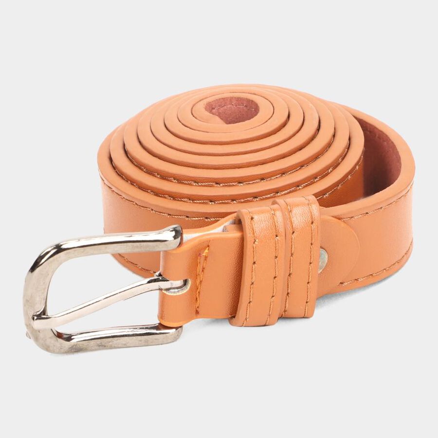 Women's Beige Polyurethane Belt, , large image number null