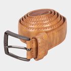 Men's Tan Polyurethane Formal Belt, , small image number null