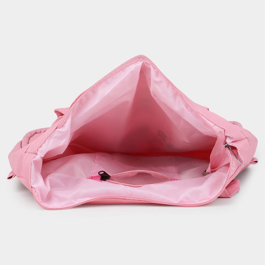 Women's Pink Polyurethane Tote Bag, , large image number null