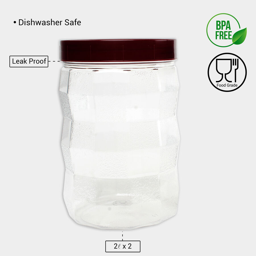 2 L Plastic Container Set of 2, , large image number null