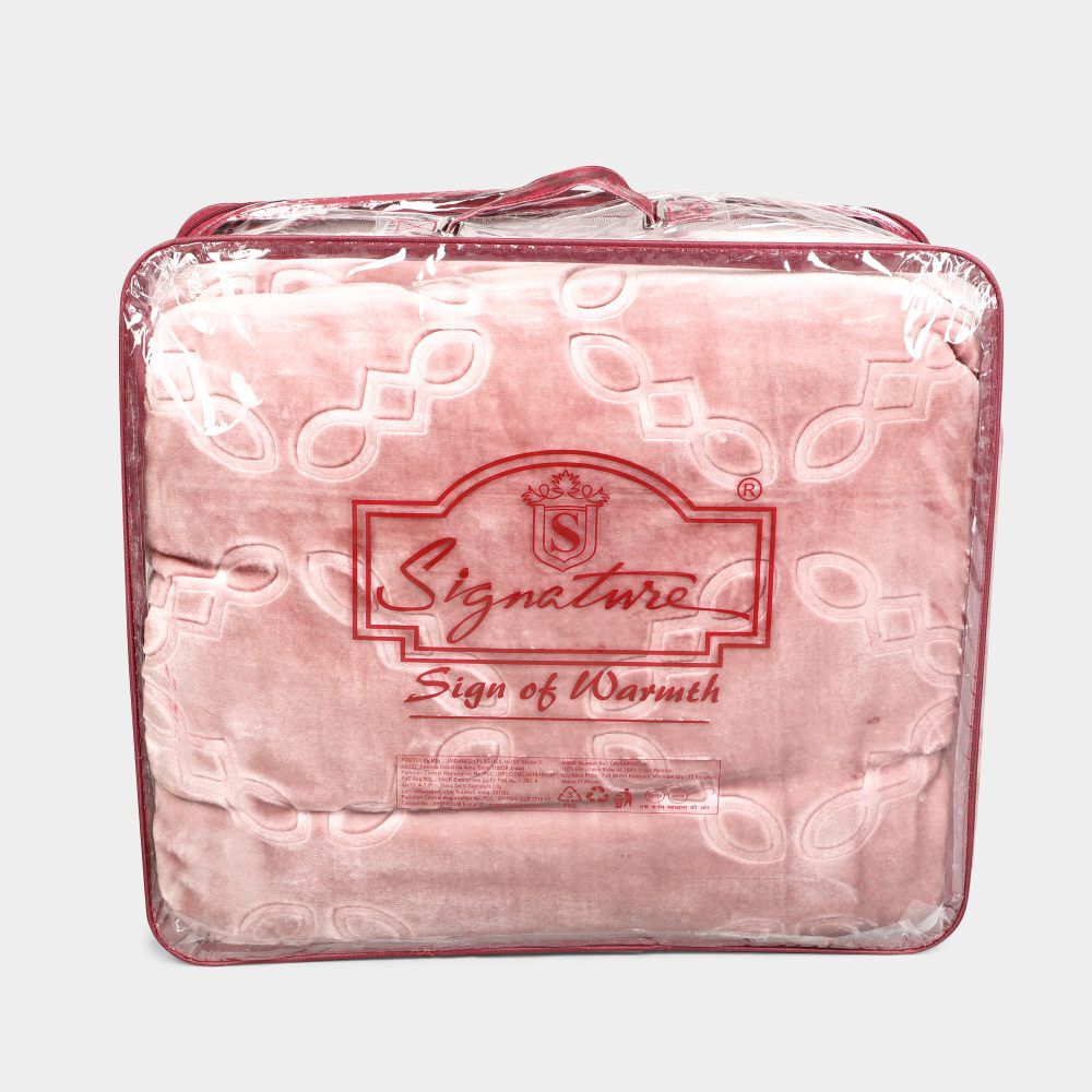 Signature Polyester Double Bed Blanket 210 X 240 cm Vishal Mega