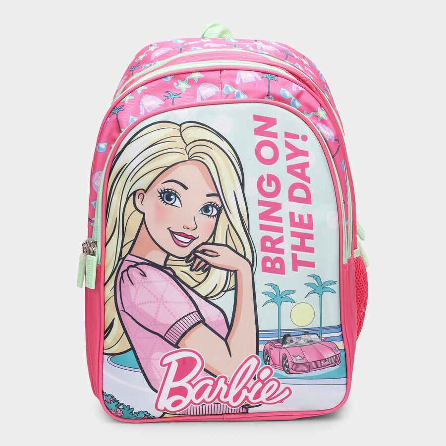 Barbie Printed Fabric Backpack, , large