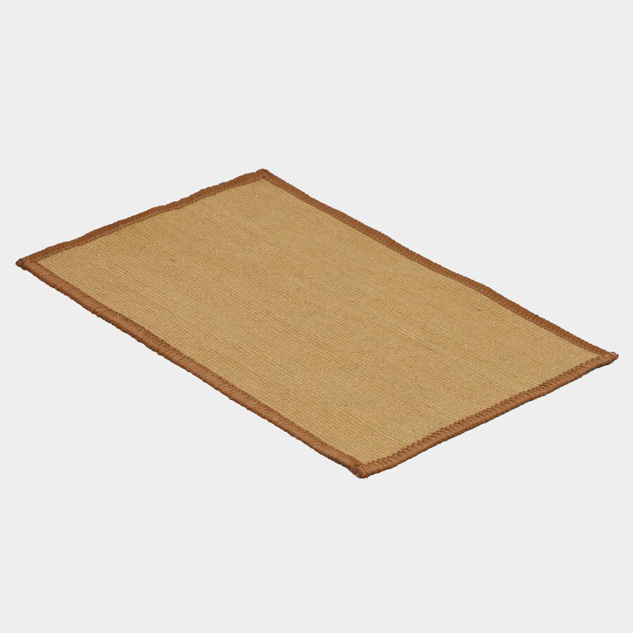 Beige Polyester Cotton Door Mat, , large image number null