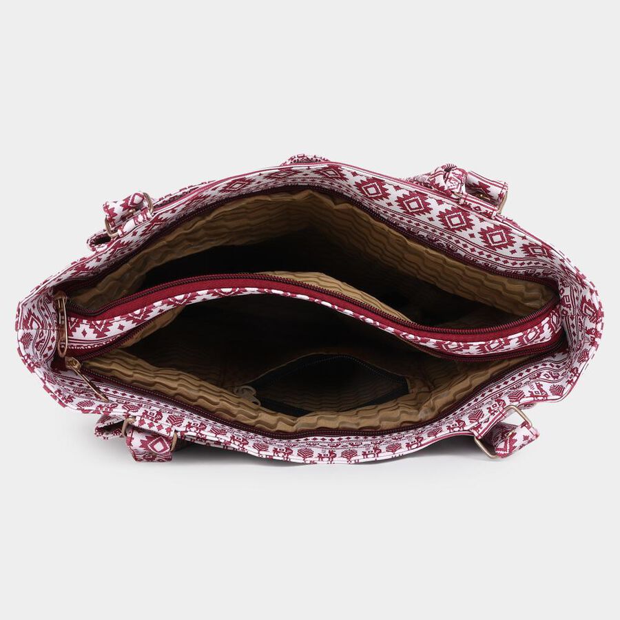 Women's Pink Polyurethane Hand Bag, , large image number null