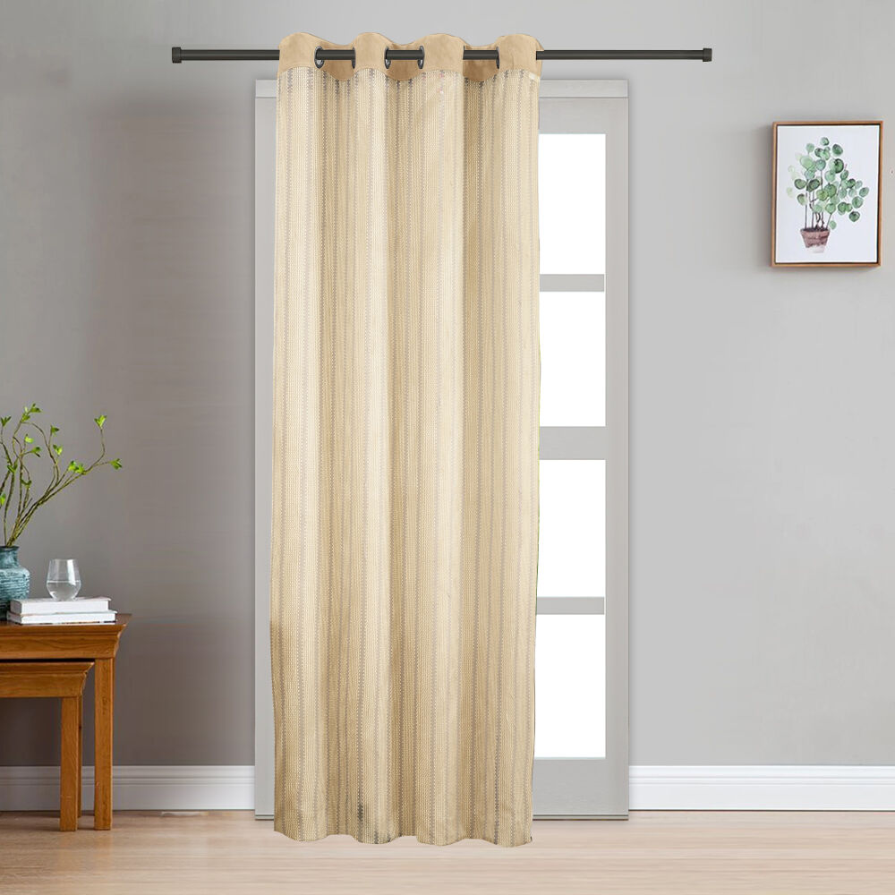 Home Beautiful                         7ft. Cream Polyester Door Curtain