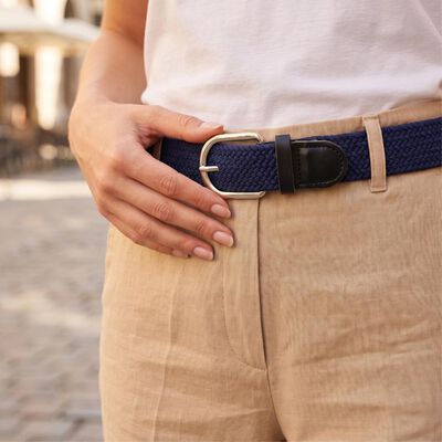 Woman's Blue Nylon/Polyester Belt