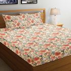 Blue Microfiber Double Bedsheet, , small image number null