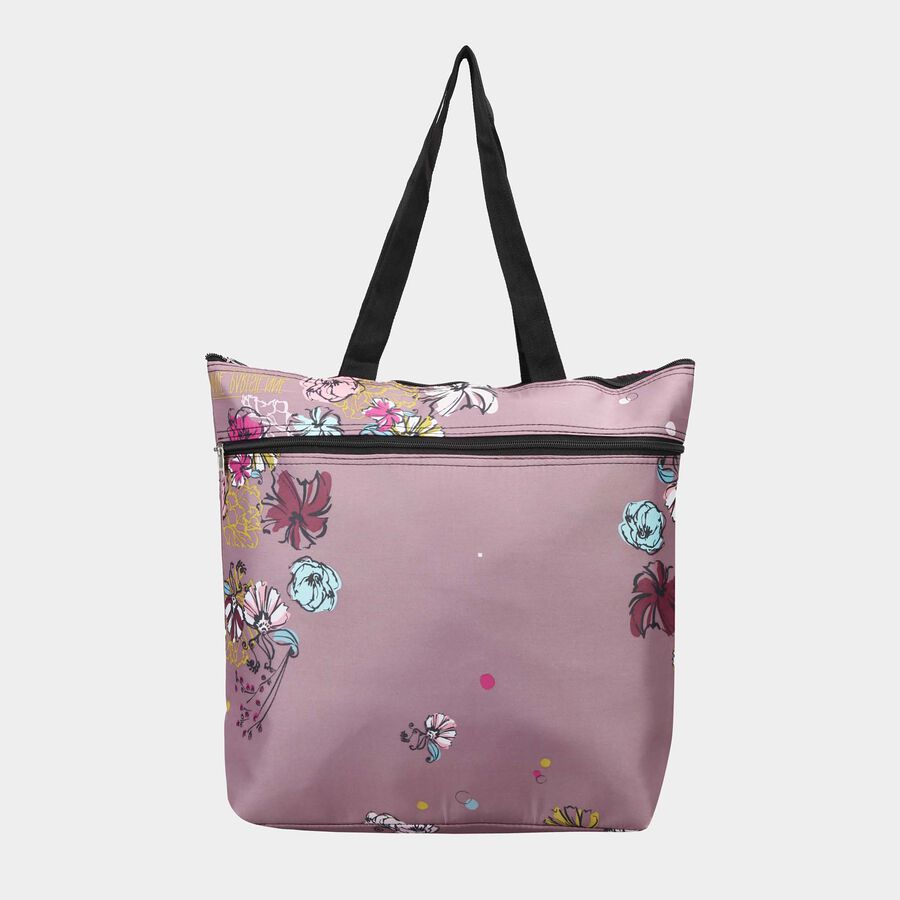 Women's Purple Fabric Tote Bag, , large image number null