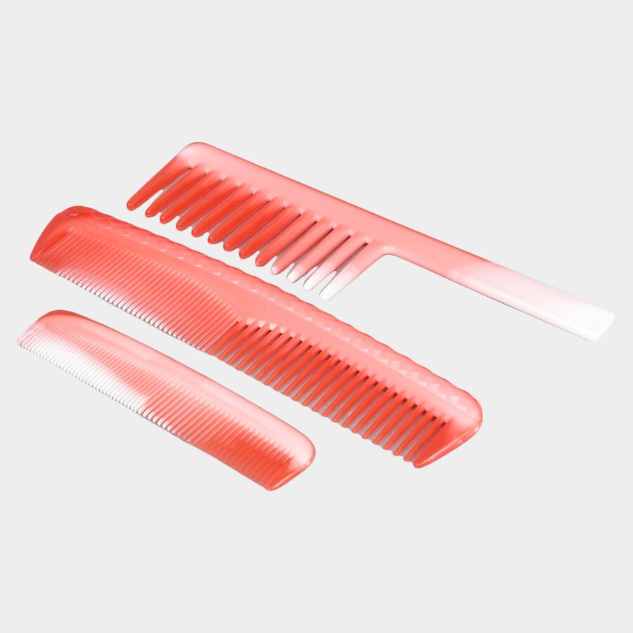 Plastic Hair Comb, Set of 3, , large image number null