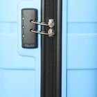 4-Wheel Dark Blue Polypropylene Hard Case Trolley, Small, , small image number null