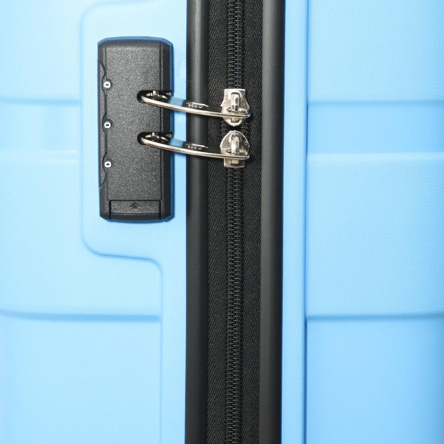 4-Wheel Dark Blue Polypropylene Hard Case Trolley, Small, , large image number null