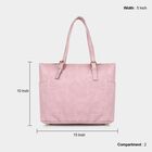 Women's Pink Polyurethane Tote Bag, , small image number null