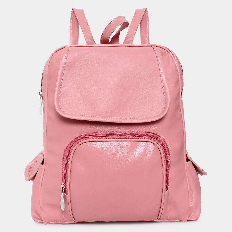 Women Pink Backpack, , large image number null