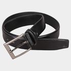 Men's Black Polyurethane Casual Belt, , small image number null