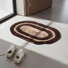Anti-Skid Brown Polyester Door Mat, , small