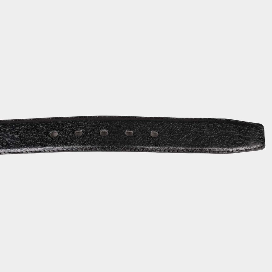 Men's Black Polyurethane Casual Belt, , large image number null