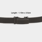 Men's Black Polyurethane Formal Belt, , small image number null