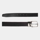 Men's Black Polyurethane Formal Belt, , small image number null
