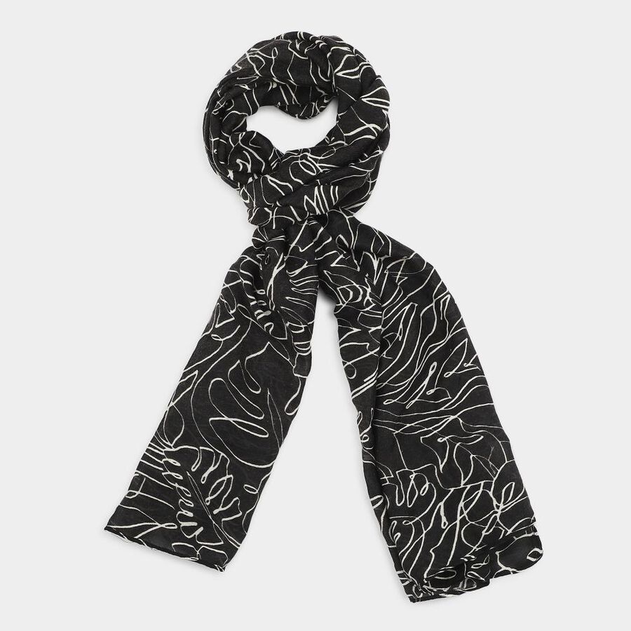 Woman's Black Scarf, , large