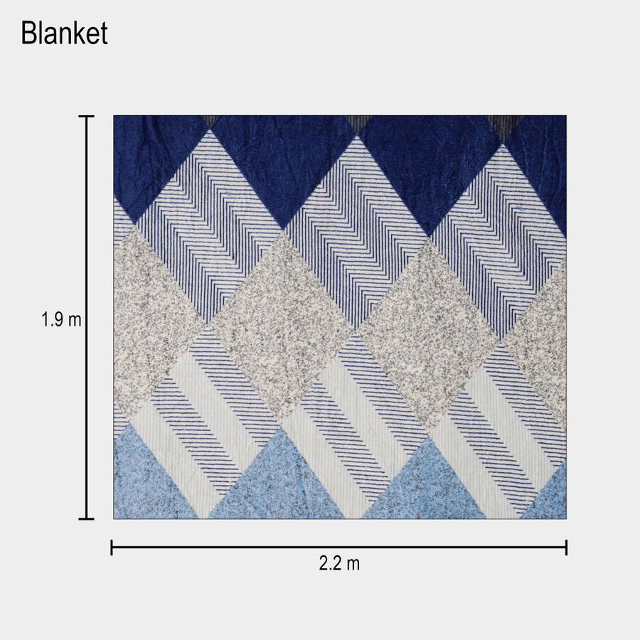 Blue Microfiber Blanket, , large image number null