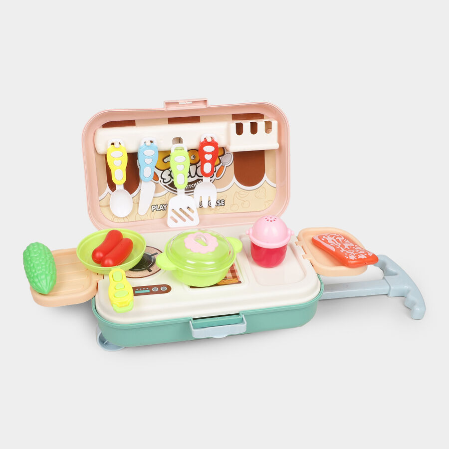 Kid's Multicolor Plastic Kitchen Set, , large image number null