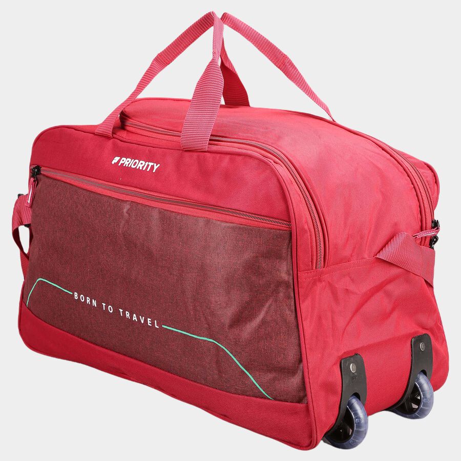 Red Polyester Duffle Bag, , large image number null