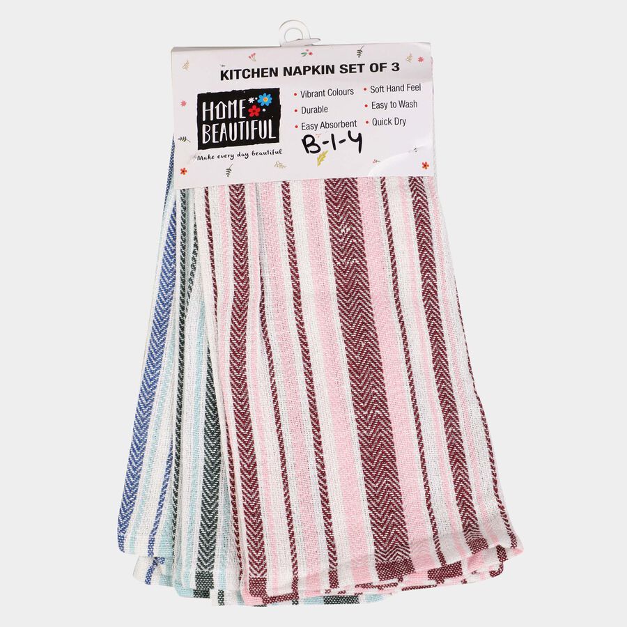 Cotton Kitchen Napkin Set of 3, , large image number null