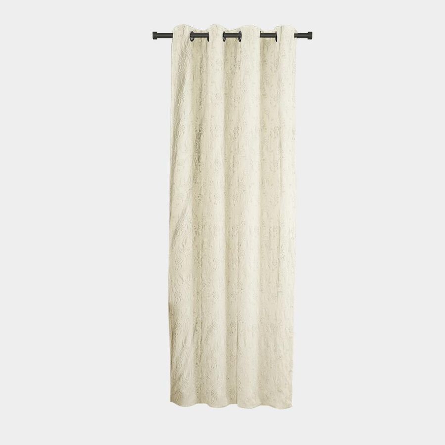 7ft. Beige Microfiber Door Curtain, , large image number null