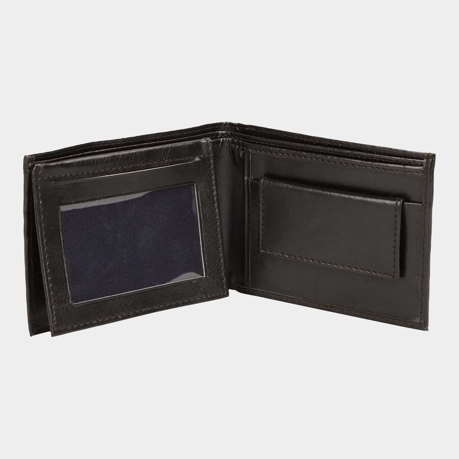 Men's Black Polyurethane Wallet, , large image number null